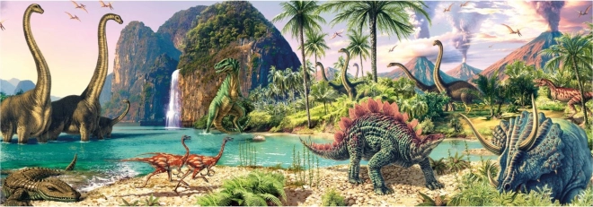 Panoramic Dinosaur Lake Puzzle