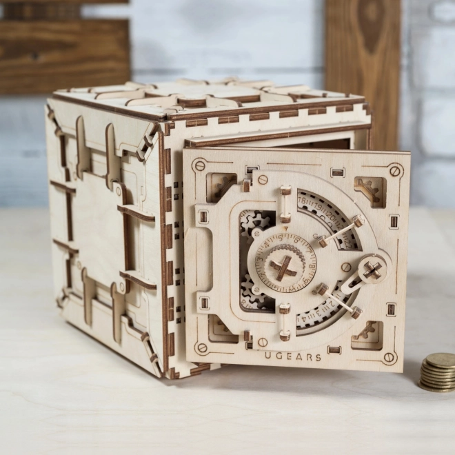 Ugears 3D Wooden Mechanical Safe Puzzle