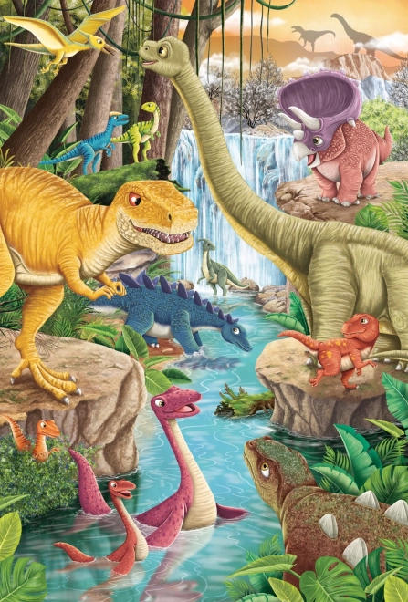 Schmidt Dinosaur Puzzles - 3x24 Pieces