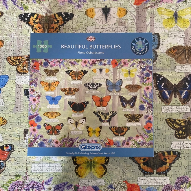 Gibsons Beautiful Butterflies Puzzle 1000 Pieces