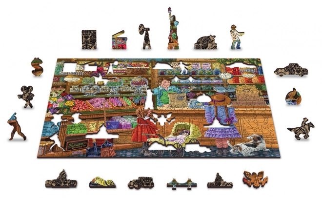 Wooden Jigsaw Puzzle Sweet Adventure 2-in-1