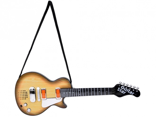 Electric Toy Guitar with Melodies and Lights for Kids