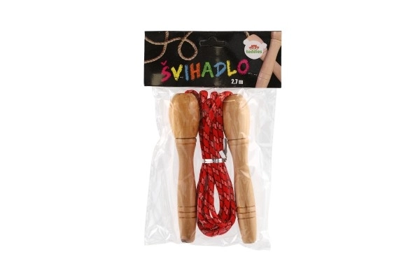 Adjustable Jump Rope with Wooden Handles