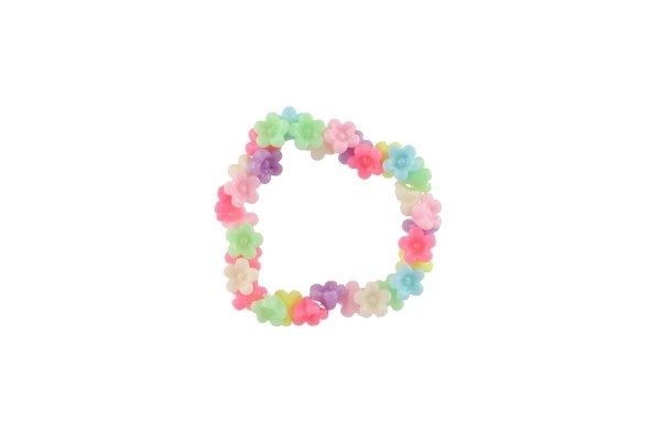 Plastic Bead Flowers with String