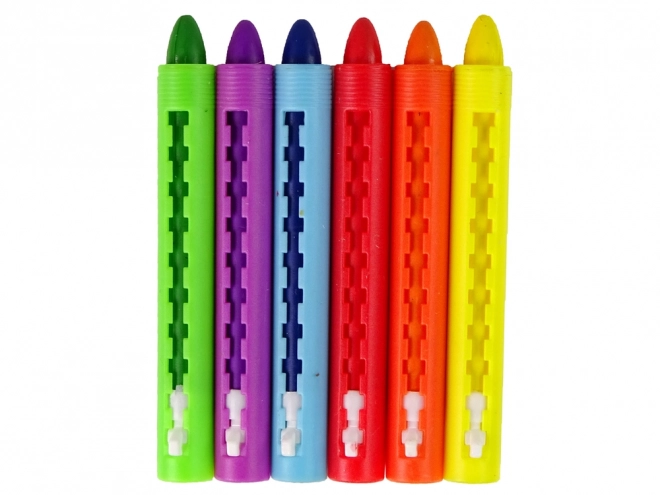 Pastel Colored Crayons Set 6 Pieces