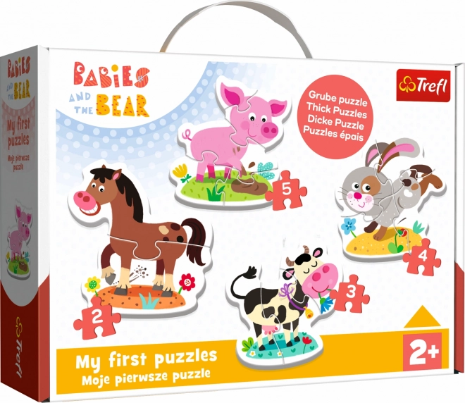 Trefl Baby Puzzle On The Farm 4 in 1