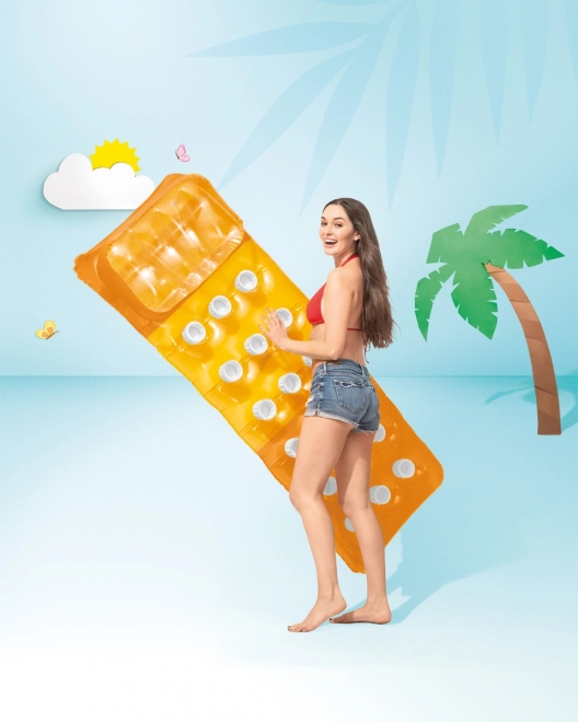 Inflatable Swimming Mattress Orange