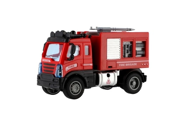 Fire Truck Toy with Pullback Function