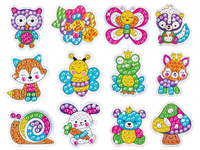 Creative Diamond Painting Animal Stickers Set