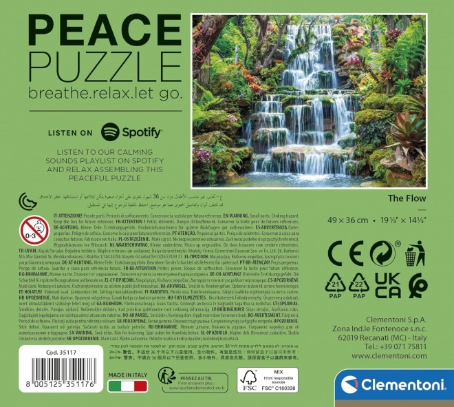 Clementoni Peace Puzzle: Water Murmur 500 Pieces