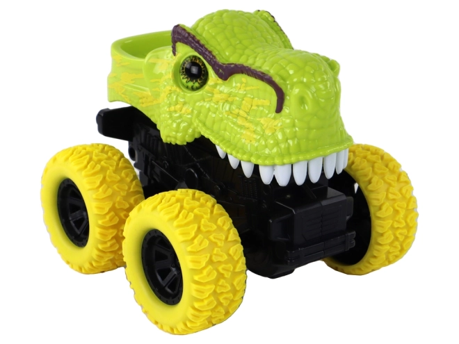 push toy tyrannosaurus rex with rubber wheels