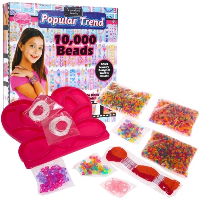 Children's Jewelry Making Kit 6+ with Beads and String 10000+ Pieces