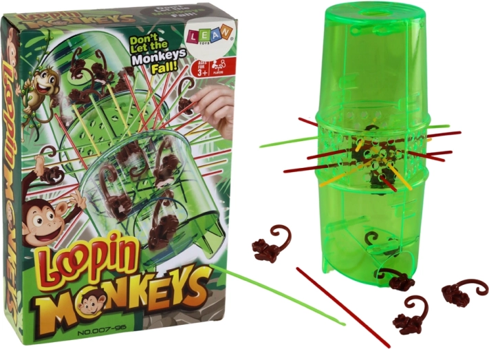 Dexterity game Catch the Monkey – falling monkeys and sticks