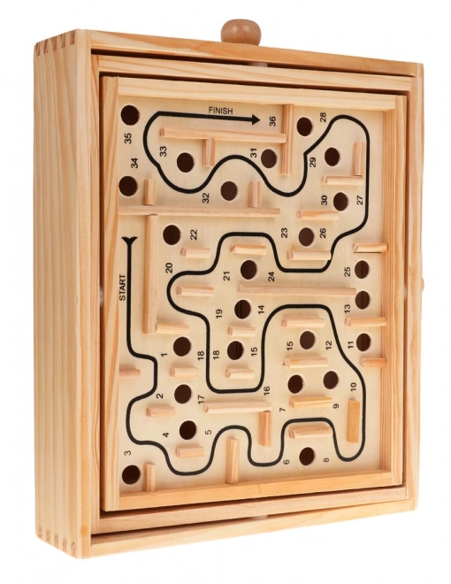 Wooden Dexterity Maze Game