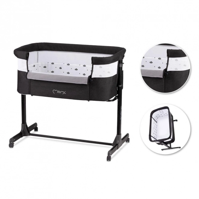 Momi revo dark gray crib