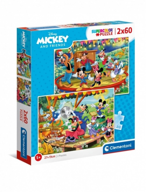 Clementoni Puzzle Mickey and Friends 2x60 Pieces