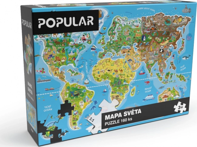 World Map Puzzle for Kids