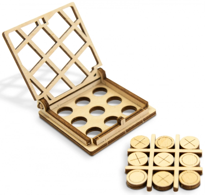 Dřevěné 3D puzzle hra Piškvorky