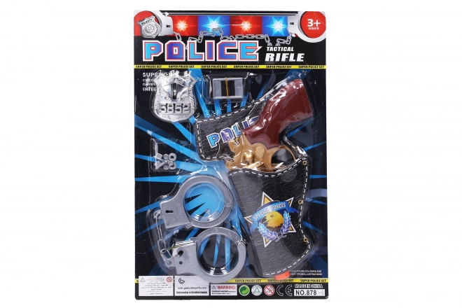 Police Play Set with Handcuffs and Pistol