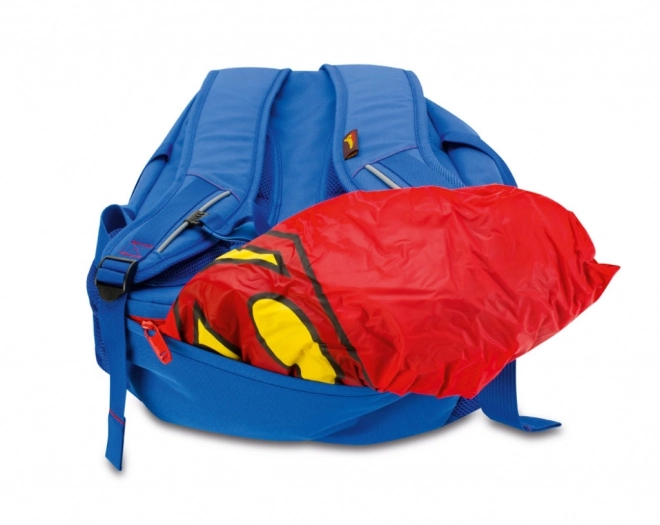 School Backpack with Superman Poncho - Original