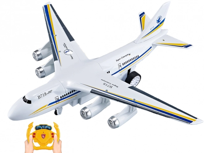 remote control passenger airplane with lights