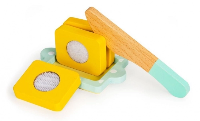 Wooden Toaster Breakfast Set - Green