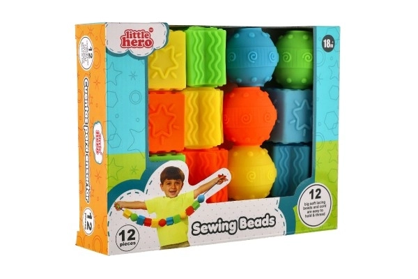 Gummiförmige Perlenkette Spielset 12 Stück