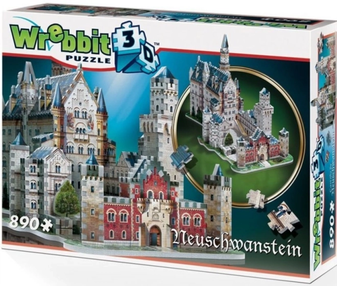 Neuschwanstein Castle 3D Puzzle by WREBBIT