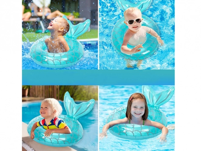 Inflatable Mermaid Swimming Ring for Children