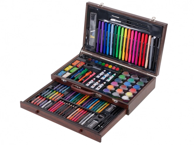 Wooden Painting Art Set with Carrying Case