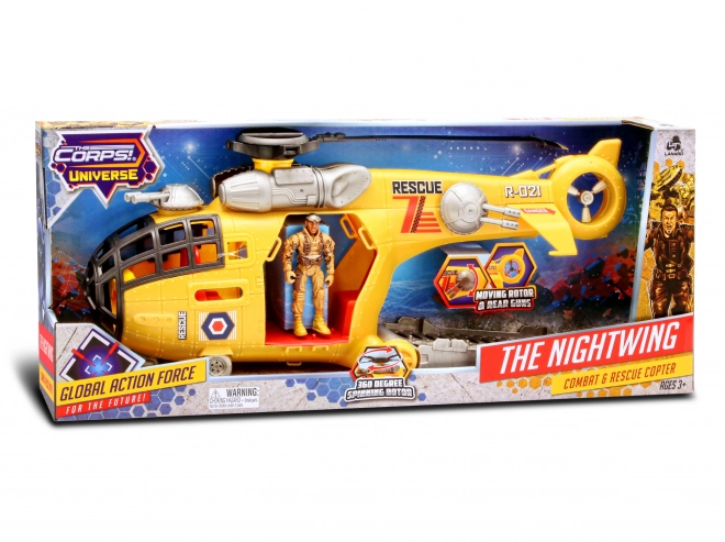 The Corps Nightwing Helicopter with Figure