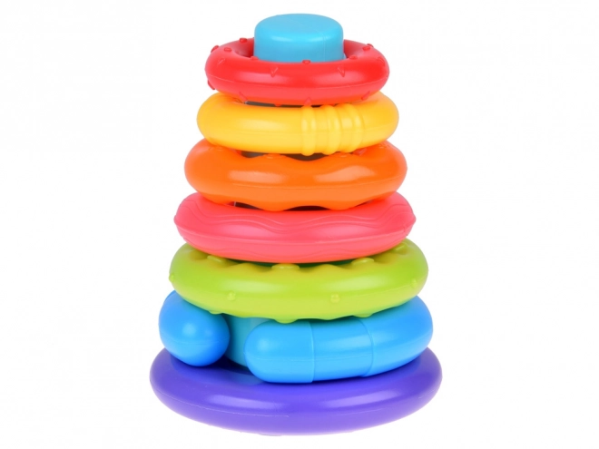 Sensory Rainbow Stacking Discs for Children