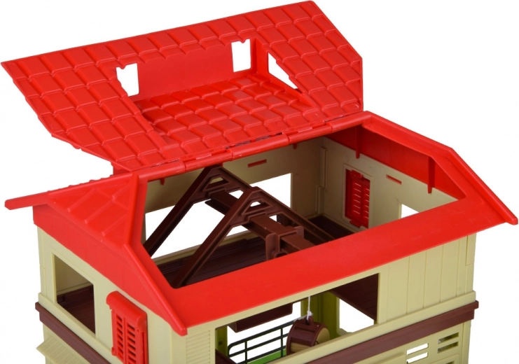 Openende schuur voor realistisch spel