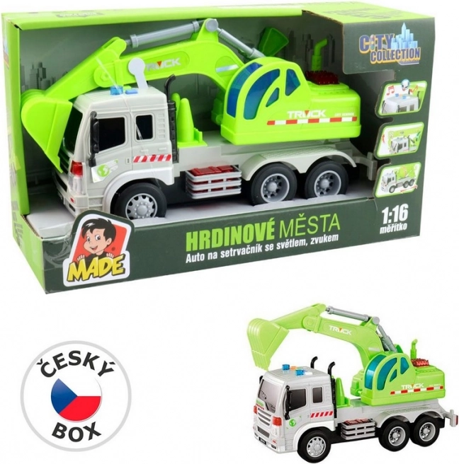 Digger Truck City Collection with Light and Sound