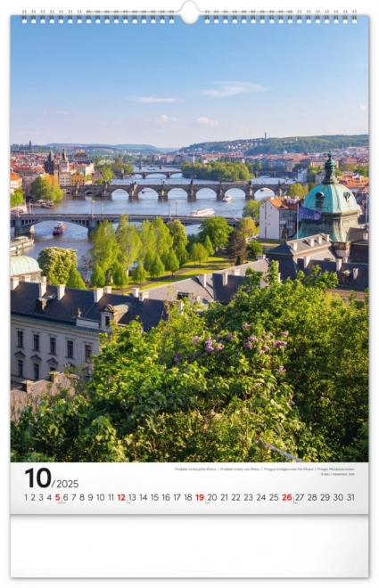 Wall Calendar Prague 2025