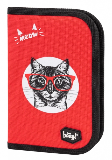 School Pencil Case Cat Design