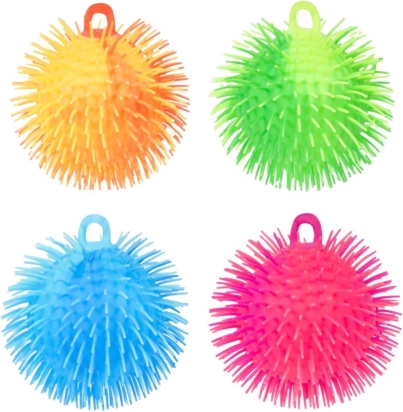 Antistressz szilikon szúrós gyúró labda 15 cm – 4 szín