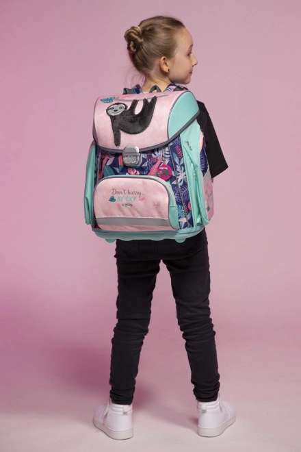 Premium School Backpack with Sloth Design