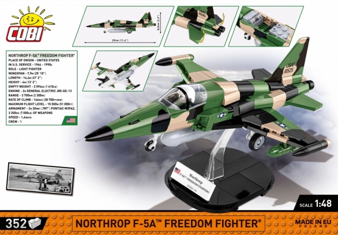 Northrop F-5A Freedom Fighter Building Blocks Set