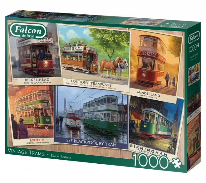 Falcon Puzzle Historical Trams 1000 Pieces