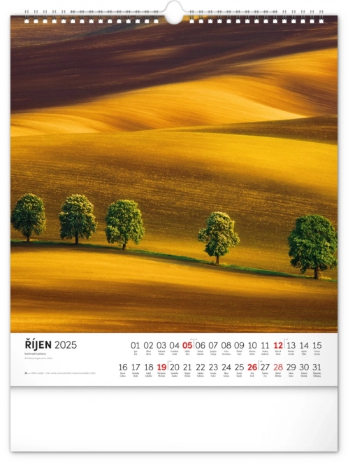 Notique Wall Calendar Moravian Tuscany Charm 2025