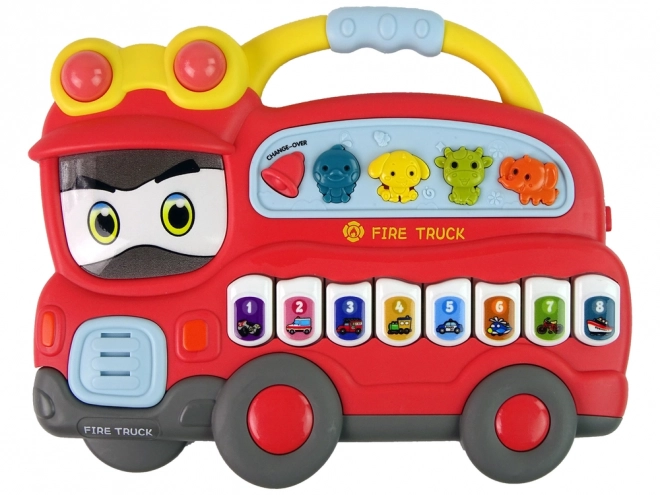 Interactive Fire Engine Piano Toy