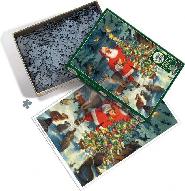 Cobble Hill Puzzle - Santa's Tree 1000 Pieces