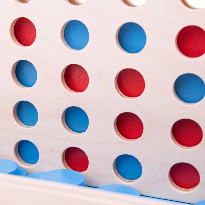 Connect Four Wooden Strategy Game