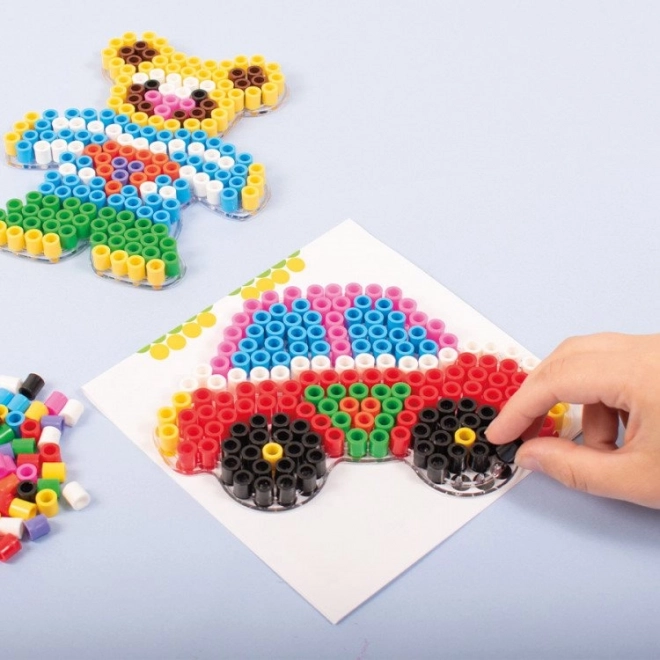 Playbox Iron-on Beads Set Car and Bear XL 600 Pieces