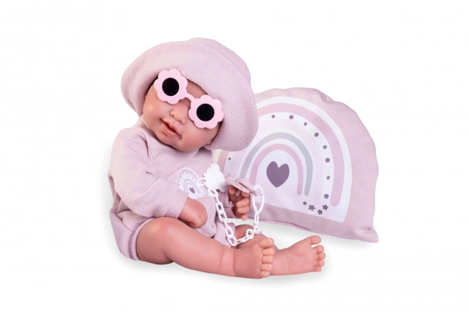 Realistic Newborn Baby Doll with Full Vinyl Body - 42 cm