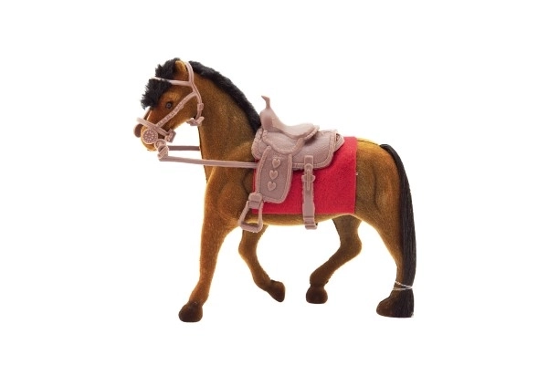 Plastic Horse with Saddle Toy