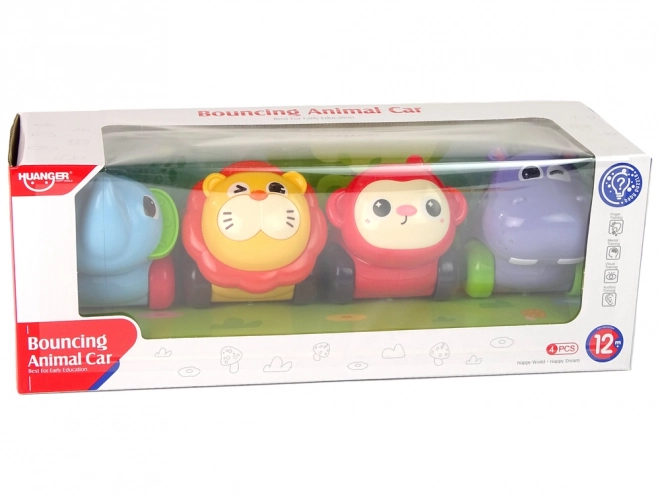 Colorful Animal Vehicle Set with Balls