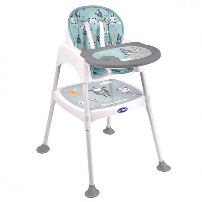 3-in-1 Green High Chair