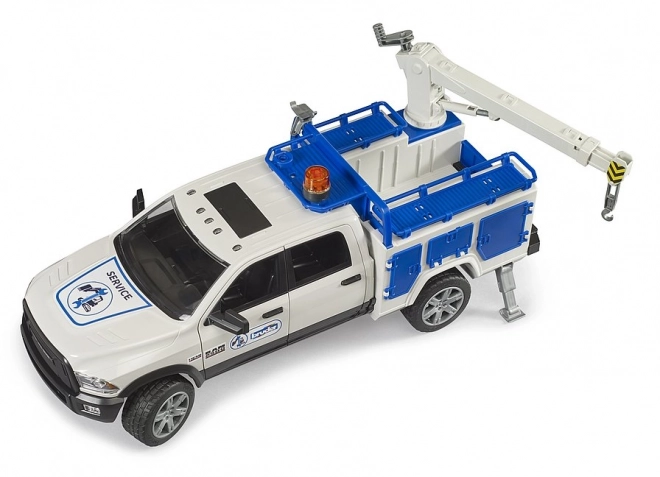 Ram 2500 Service Truck with Rotating Arm and Beacon